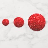 Confettis Impression fausse parties scintillant Ruby-Red (Derrière)