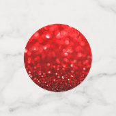 Confettis Impression fausse parties scintillant Ruby-Red (Petit recto)