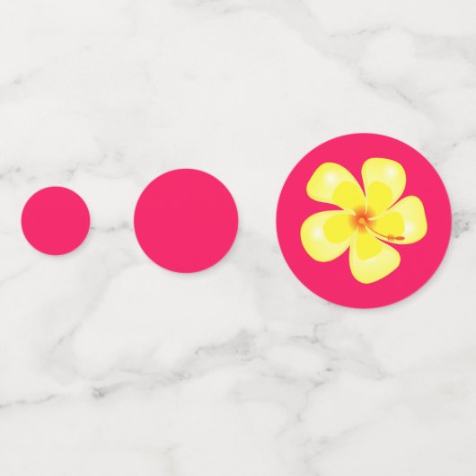 Confettis Impression hawaïenne (Devant)