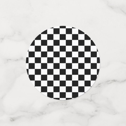 Confettis Indicateur À damiers (Petit recto)