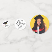 Confettis Infirmière moderne - Fête de graduation photo pers (Derrière)