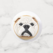 Confettis Inspiré 3D Bulldog (Petit recto)