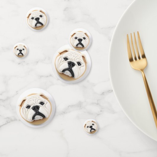 Confettis Inspiré 3D Bulldog (Groupe)