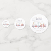 Confettis Invitation d'anniversaire "Tous à bord du train jo (Devant)