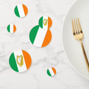 Confettis Irlande Confetti, fête, St. patrick's, drapeau irl