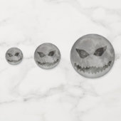 Confettis Jack-o'-lantern effrayant Lune d'Halloween (Devant)