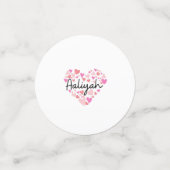 Confettis J'aime Aaliyah (Petit recto)