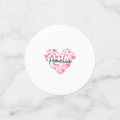 Confettis J'aime Amelia (Petit recto)