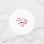 Confettis J'aime Camila (Petit recto)