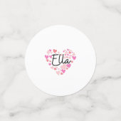 Confettis J'aime Ella (Petit recto)