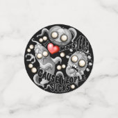 Confettis J'aime les monstres parce que les gens aiment les  (Petit recto)