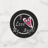 Confettis J'aime mon Ange (Petit recto)