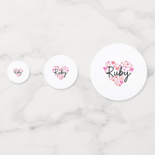 Confettis J'aime Ruby (Derrière)