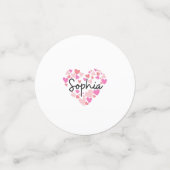 Confettis J'aime Sophia (Petit recto)