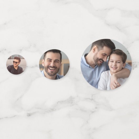 Confettis Jalon Anniversaire Multiphoto (Derrière)