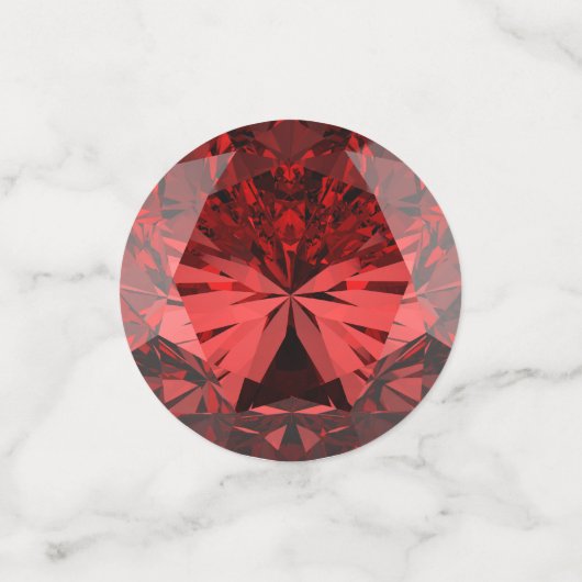 Confettis Janvier Birthstone Garnett Table (Petit recto)