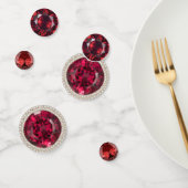 Confettis Janvier Birthstone Garnett Table (Groupe)