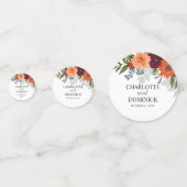 Confettis Jardin d'automne de Bourgogne Mariage floral (Derrière)