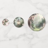 Confettis Jardin enchanté Sweet 16 rose ID1163 (Derrière)