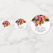 Confettis Jardin Floral rose et jaune (Derrière)