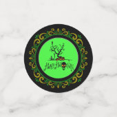 Confettis Jaune vert Joyeux Halloween Grave Yard (Petit recto)
