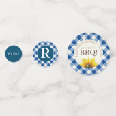 Confettis Je fais BBQ Fiançailles douche (Devant)