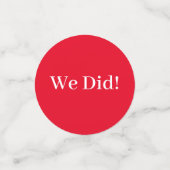 Confettis Je fais du barbecue En vichy Wedding shower (Petit recto)