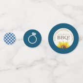 Confettis Je fais Fête des mariées Fiançailles BBQ (Derrière)