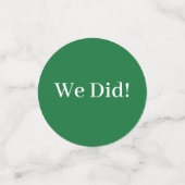 Confettis Je fais un BBQ Green Gingham Shower de Mariage (Petit recto)