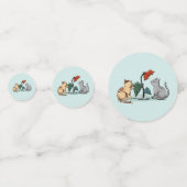 Confettis Jeu de fleurs de délice d'été de chatons (Derrière)