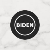 Confettis Joe BIDEN 2020 Black White Table (Petit recto)