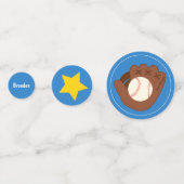 Confettis Joli Baseball Boy Anniversaire (Derrière)