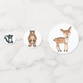 Confettis Joli Bois Animaux Baby Birthday Party Décor (Derrière)