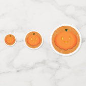 Confettis Joli Citrouille Halloween Baby shower d'aquarelle (Devant)