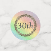 Confettis Joli Pastel Rainbow 30e anniversaire (Petit recto)