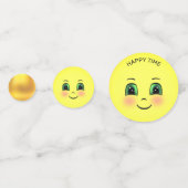 Confettis Joli visage soleil Emojis (Derrière)