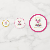 Confettis Jolie en rose 30e anniversaire fête (Devant)