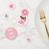 Confettis Jolie fille Ladybug, anniversaire (Groupe)