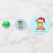 Confettis Jolie Ours En Teddy Noël (Devant)