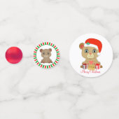 Confettis Jolie Ours En Teddy Noël (Derrière)