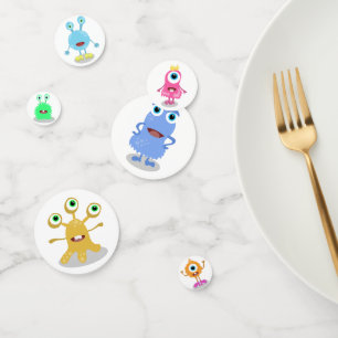 Confettis Jolie Petits Monstres Décorations d'anniversaire