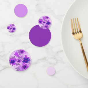 Confettis Jolies fleurs violettes