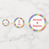 Confettis Jote LGBT Fier Arc-en-Ciel Mariage et Fleurs (Devant)