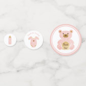 Confettis Jouets de transport rétros Bouteille rose bébé fil (Derrière)