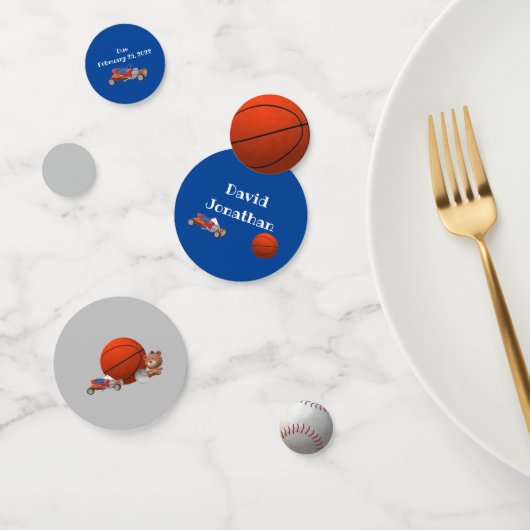 Confettis Jouets pour garçons personnalisés (Groupe)