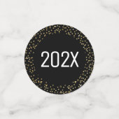 Confettis Jour de l'année Noir Scripts de la semaine Parties (Petit recto)