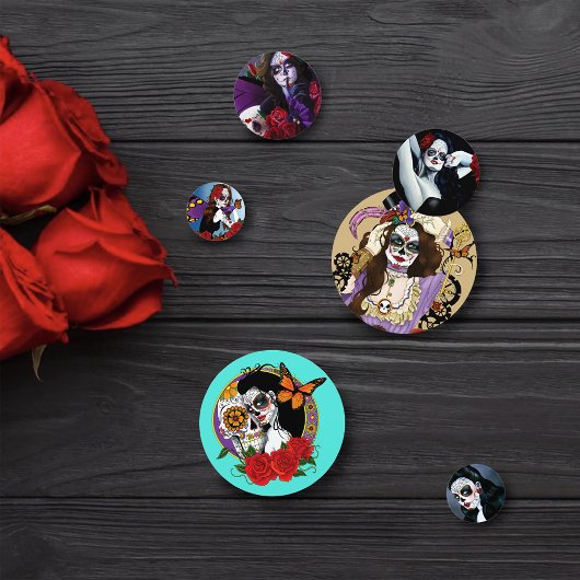 Confettis Jour des crânes de sucre morts