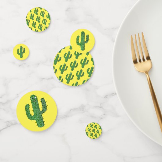 Confettis Jour des morts heureux Cactus Patterned (Groupe)