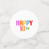 Confettis Joyeux 10ème (Petit recto)
