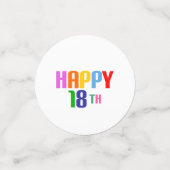Confettis Joyeux 18e (Petit recto)